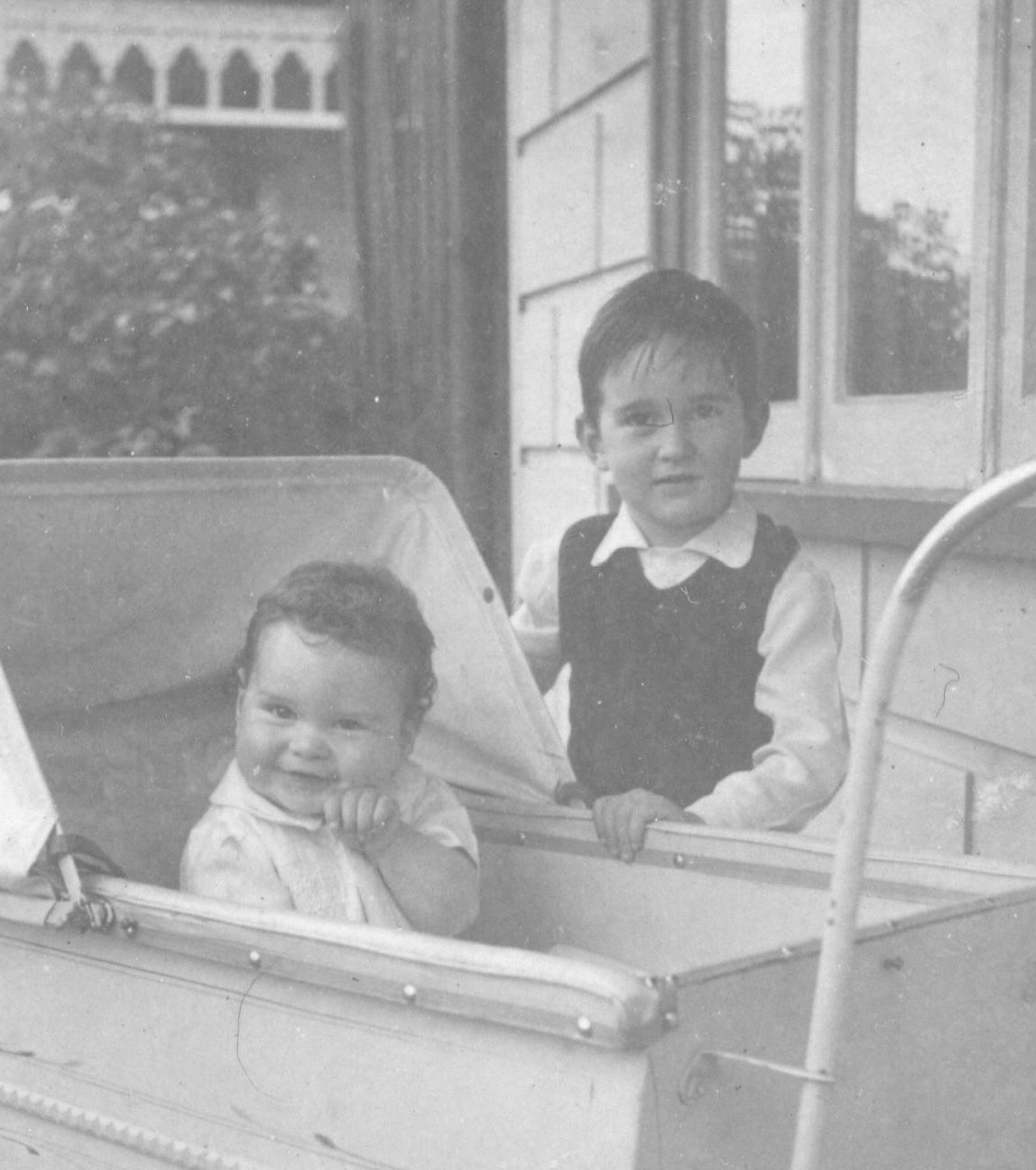 With older brother circa 1952
